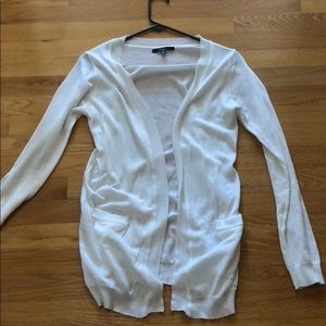 Women’s white knit cardigan